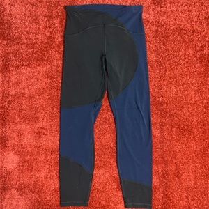 Black and Blue LuLu Leggings